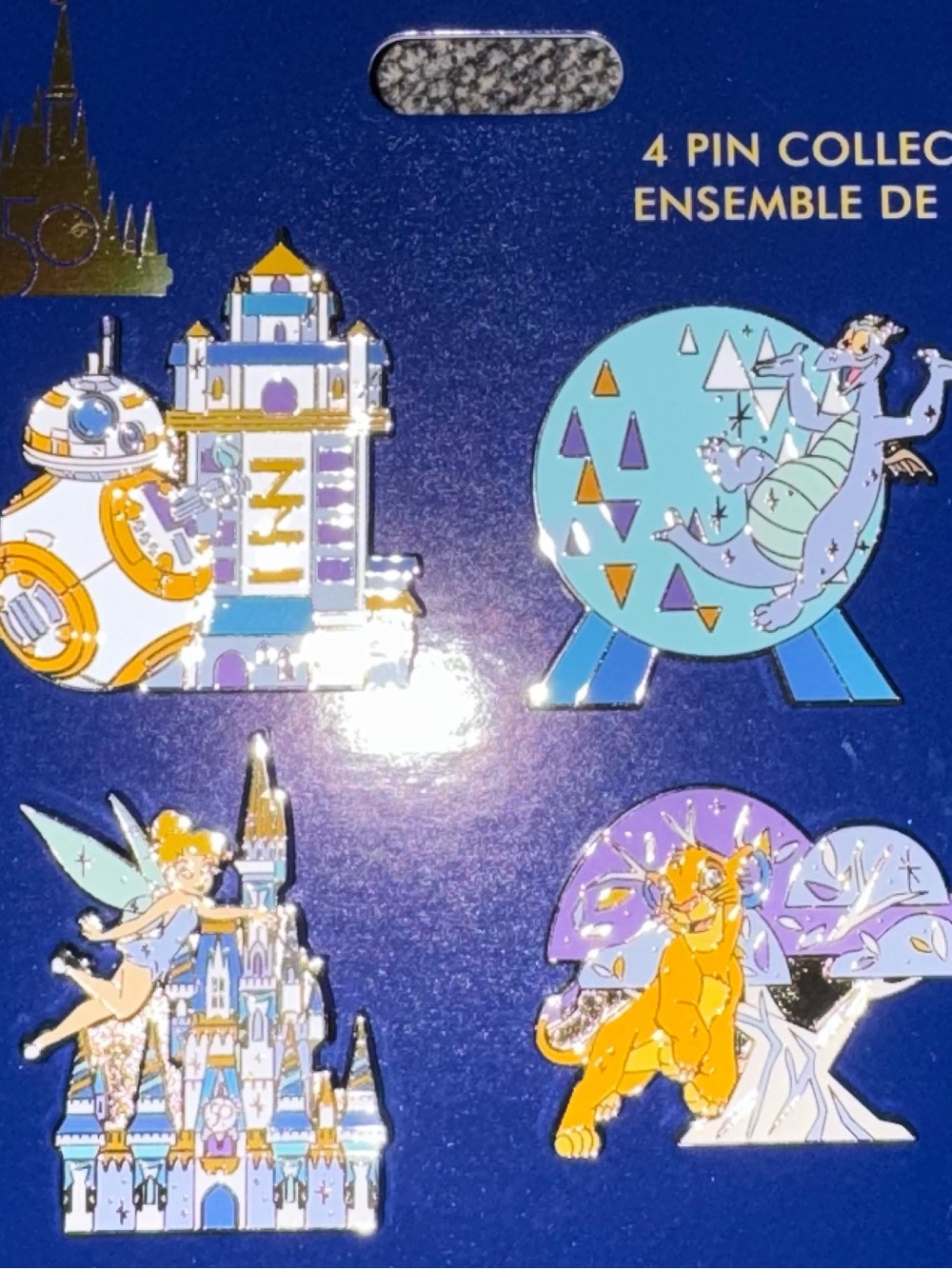 Disney 50th Anniversary Park Icons Pin Set